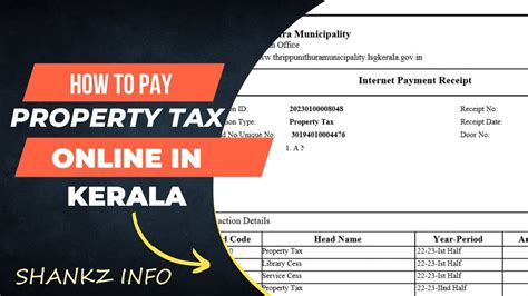 How To Pay Property Tax Online In Kerala Property Tax Receipt Kerala