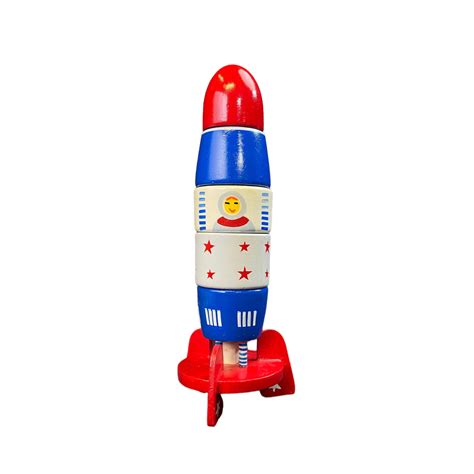 Wooden Rocket | Stacking Toy | Channapatna Toys– CultureShoppe