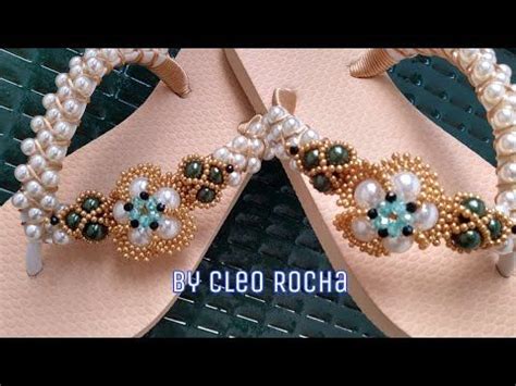 Como Fazer Um Lindo Chinelo Cabedal De Flor De P Rolas By Cleo