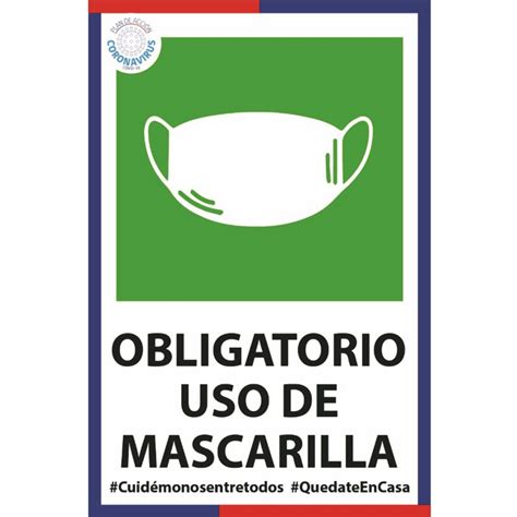 Uso Obligatorio De Mascarilla Cartel Producto Interesante