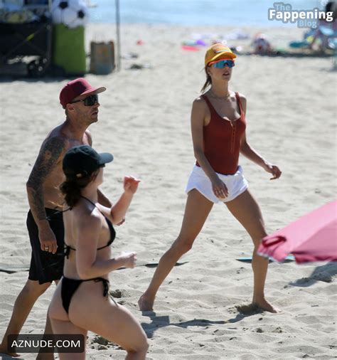 Alessandra Ambrosio Sexy Spotted Showing Off Her Hot Figure And Curves While Playing Volleyball