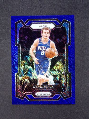 Panini Prizm Mac Mcclung Magic Blue Shimmer Slam Dunk