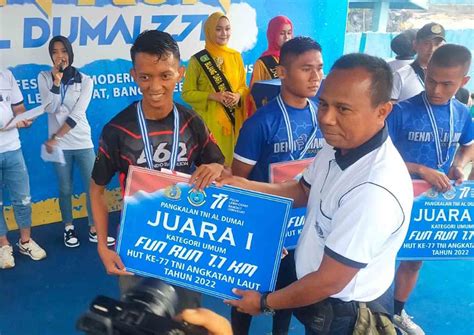 Atlet Lari Yonko Kopasgat Raih Juara Pada Kejuaraan Fun Run