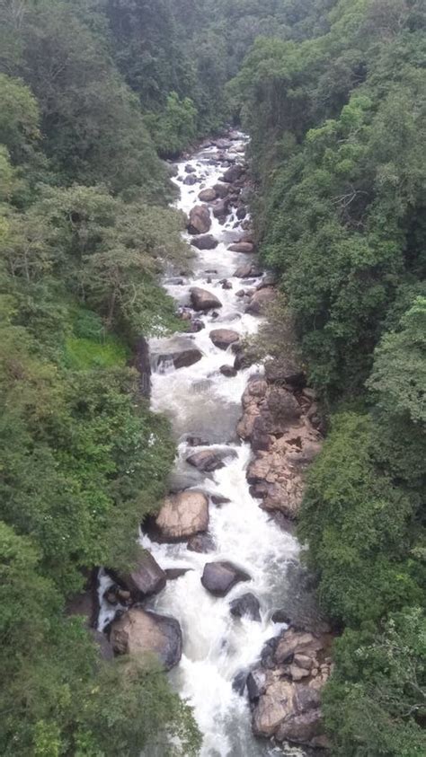 Waterfall at Green Route Railway Trek, Sakleshpur, Karnataka Stock ...