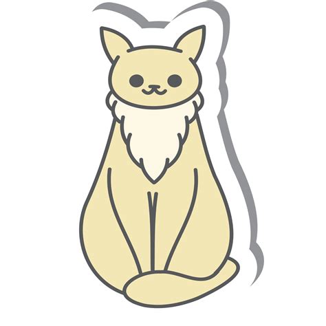 Aesthetic Cat Sticker Various Poses 16725956 PNG