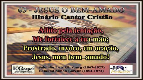 Cantor Crist O Jesus O Bem Amado Cantor Crist O Vers O Piano