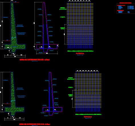 Muro De Contencion En Autocad Descargar Cad 7441 Kb Bibliocad