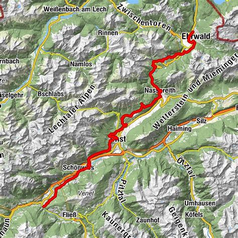 Starkenberger Panoramaweg Gesamt BERGFEX Themenweg Tour Tirol