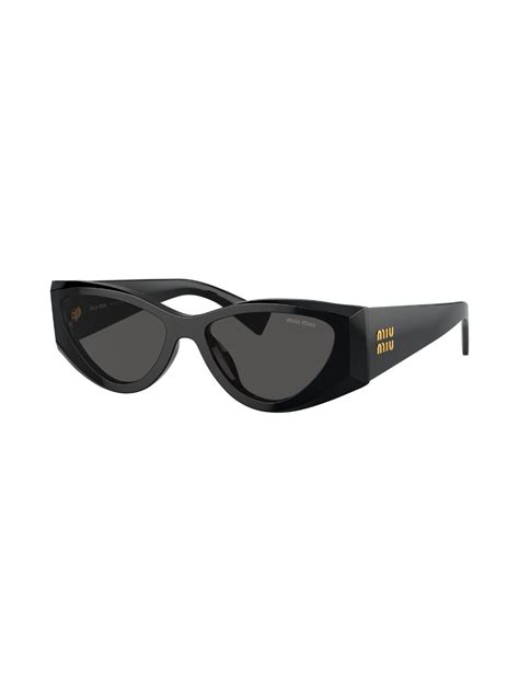 Miu Miu Eyewear Cat Eye Frame Tinted Lenses Sunglasses Farfetch