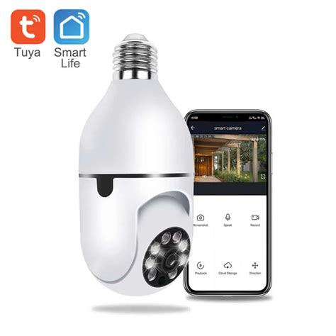 Tuya App 5MP 360 Rotating Auto Tracking Geeni Light Bulb Camera Bulb