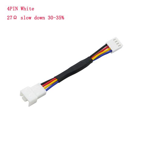 Pin Pc Case Fan Rpm Speed Reduction Connector Resistor Cable Fan