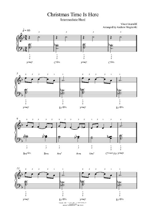 Christmas Time Is Here By Vince Guaraldi Sheet Music Lesson