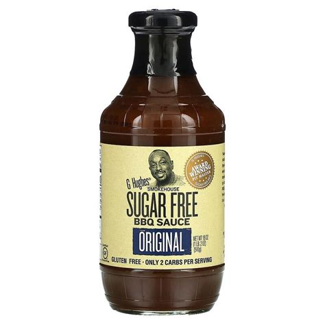 G Hughes Smokehouse Sugar Free Bbq Sauce Original 18 Oz Pack Of 4