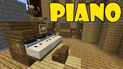 How To Make Piano Minecraft Pe Pocket Edition Mcpe Youtube