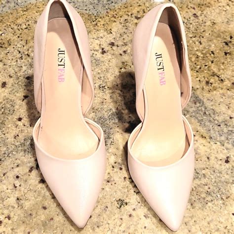 Justfab Monika D Orsay Pump High Heel Nude Size 7 Gem