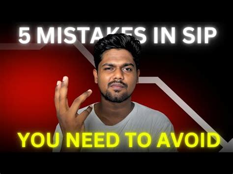 5 SIP MISTAKES That You Must AVOID Stop Making These Mutual Fund