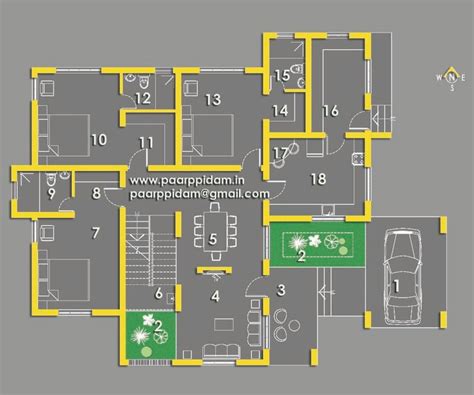 Bedroom Villa House Plans Thrissur Small Home Plans Kerala Kerala