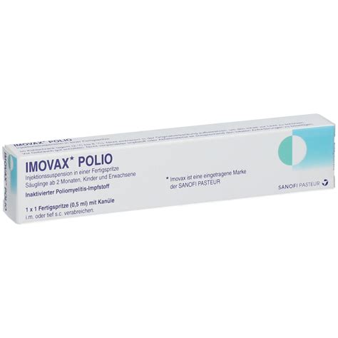 Imovax Polio 1 St Mit Dem E Rezept Kaufen Shop Apotheke