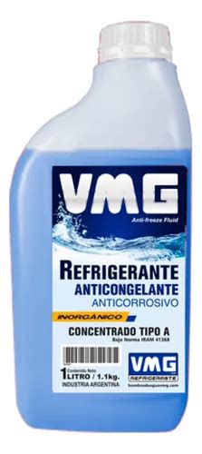 Liquido Refrigerante Anticongelante 1 Litro Vmg Azul En Venta En