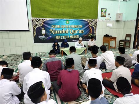 Peringati Nuzulul Quran Siswa Kelas Min Kota Madiun Khatamkan Al