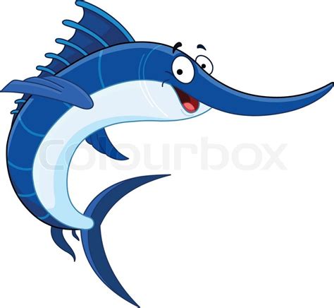 Cartoon swordfish | Stock vector | Colourbox