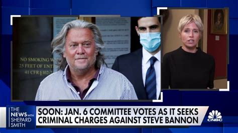 Steve Bannon Faces Contempt Vote By Jan 6 Committee