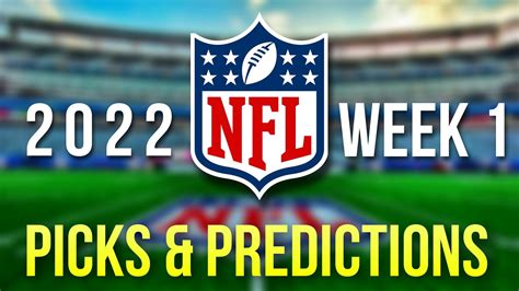 Nfl 2022 Week 1 Picks Straight Up And Against The Spread Youtube