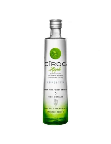 Vodka de maçã verde refrescância explosiva de sabor O Contador de