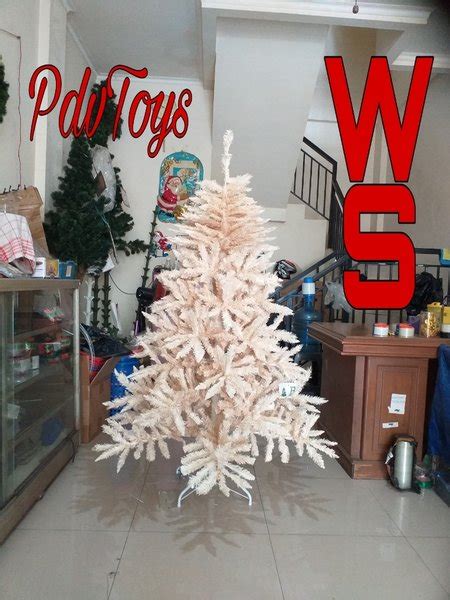 Jual Pohon Natal Daun PVC Putih Sierra Pine Ukuran 5 Feet 150 Cm Di