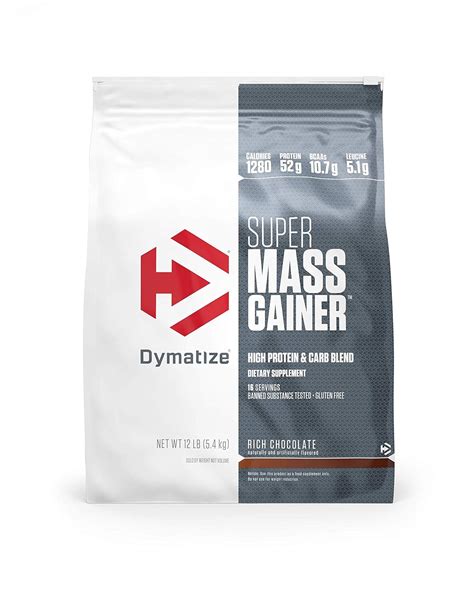 Dymatize Nutrition Super Mass Gainer Rich Chocolate Bag Kg Rs