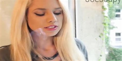 Beautiful Blonde Smoking Tnaflix