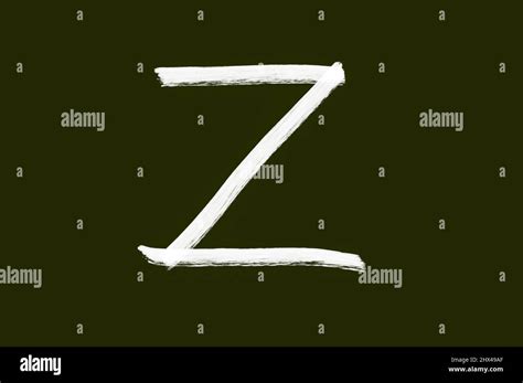 Z symbol and letter - symbol, sign and pictogram used by Russian army and Russia. Illustration ...