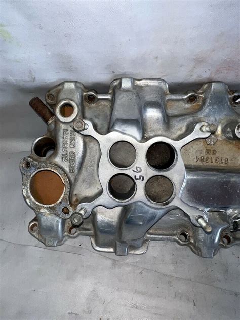 265240 1956 Chevy 2x4 Intake Manifold Wcfb Dual Fours Quads 1394 Wcfb Carter Ebay