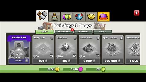 Builder Pack 500 Gems Purchased On Coc 😍😍 Clash Of Clans Youtube