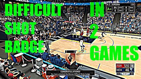 HOW TO GET DIFFICULT SHOT BADGE SUPER FAST FULL TUTORIAL NBA 2K17