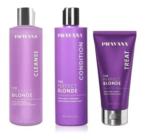 Pravana Kit Perfect Blonde Shampoo Acondicion Mascarilla Meses Sin Inter S
