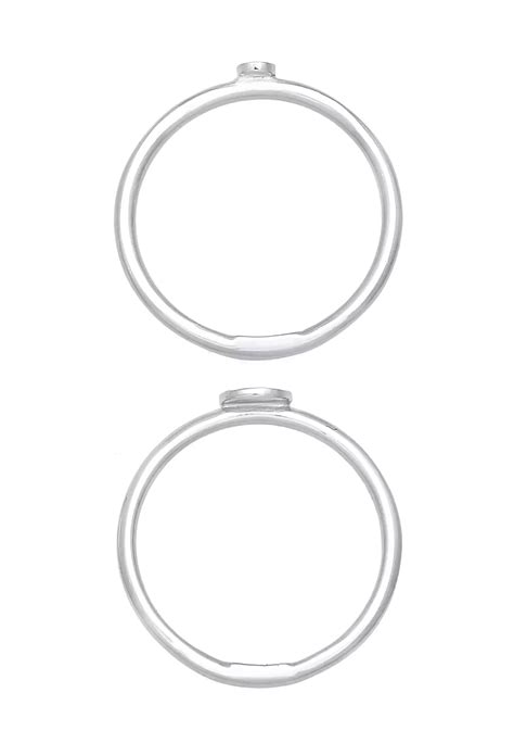 Buy Elli Germany Ring Stacking Rings Duo Circle Plate Basic Minimal