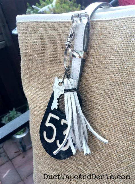 How To Make A Leather Tassel Keychain With Video Purse Charms Diy