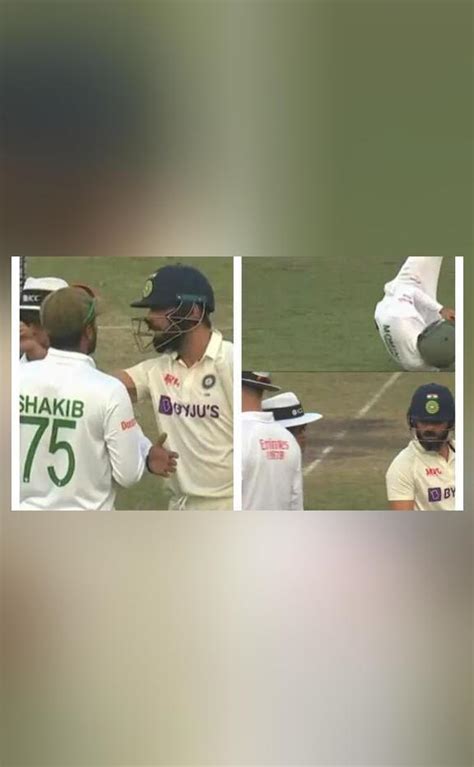 Virat Kohli gets angry at Bangladesh players after his dismissal, video ...