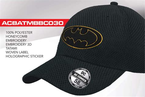 BATMAN - Logo - Baseball Cap "Honey Comb" : ShopForGeek.com: Cap Cotton ...