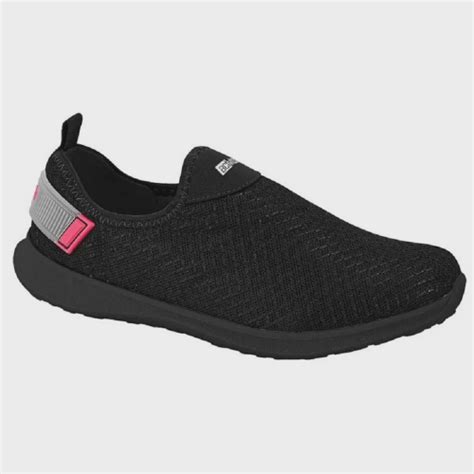 Tênis Esportivo Feminino Slip On Preto Actvitta 4821 108 no Shoptime