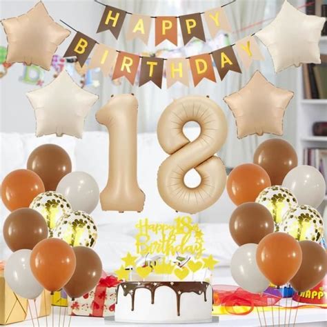 Ballon Ans Anniversaire Nude Cr Me Ans Ballons Decoration