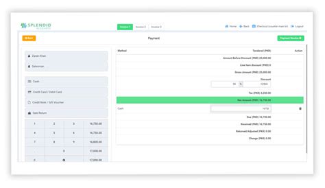 Pos Management Splendid Accounts