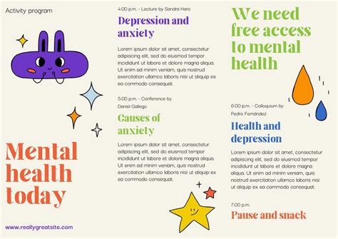 Free Mental Health Brochure Templates To Edit And Print Canva