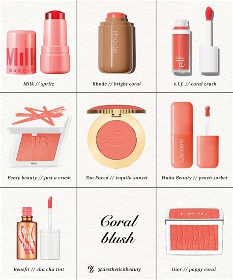 coral blushes maquillage corail couleur corail maquillage
