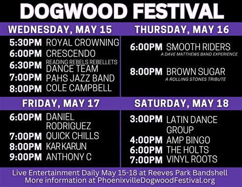 Phoenixville Dogwood Festival Music Lineup Announced | Phoenixville, PA