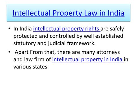 Ppt Intellectual Property Rights India Powerpoint Presentation Free