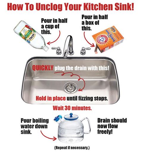 How To Unclog A Sink Using Just 2 Natural Ingredients Cleaning Hacks