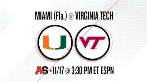 Miami Hurricanes Vs Virginia Tech Hokies Prediction And Preview Athlon Sports