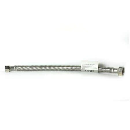 Thrifco Plumbing 3 8 Inch Comp X 1 2 Inch FIP X 12 Inch Long Stainless